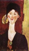 Amedeo Modigliani Portrait of Beatrice Hastings oil painting on canvas